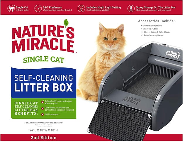 Nature’s Guide Self Cleaning Litter Box