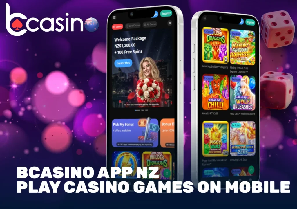 mobile app interface with games and bonus offers on smartphone